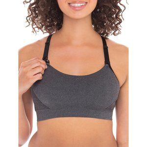 Secret Treasures Maternity Nursing Sports Bra Size Small Gray Racerback